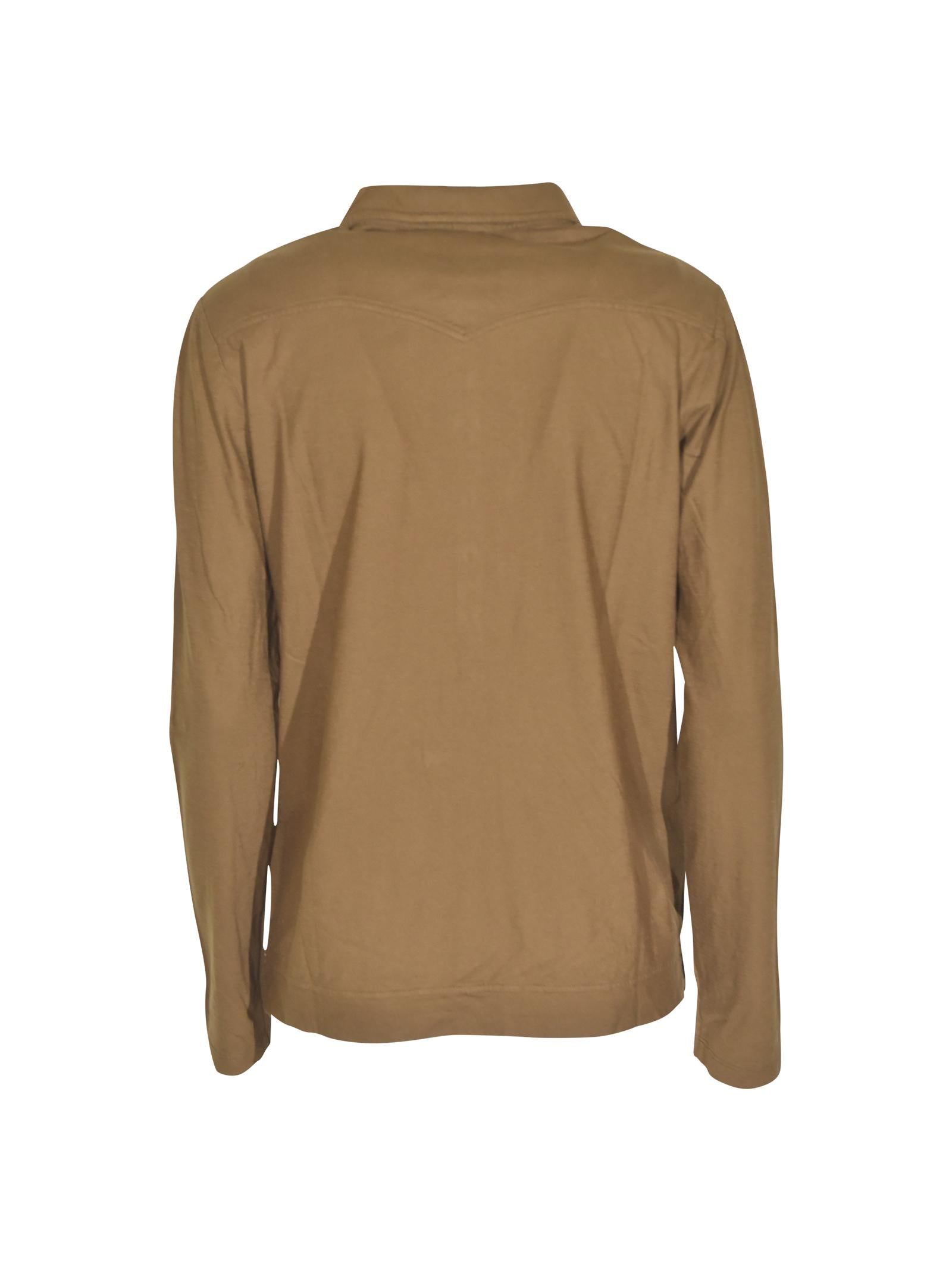 camicia  creta polo manica lunga 