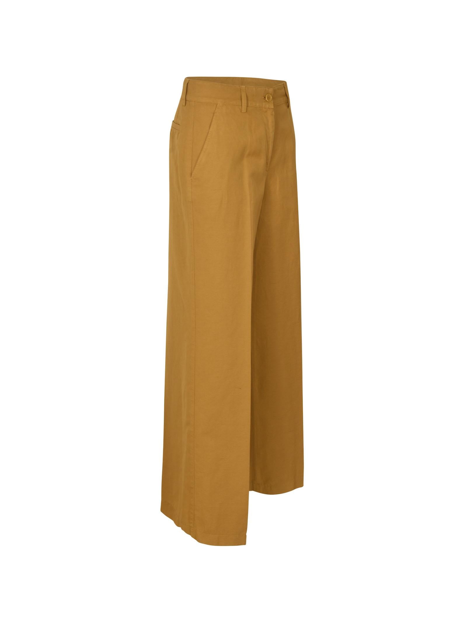 pantaloni gamba larga 