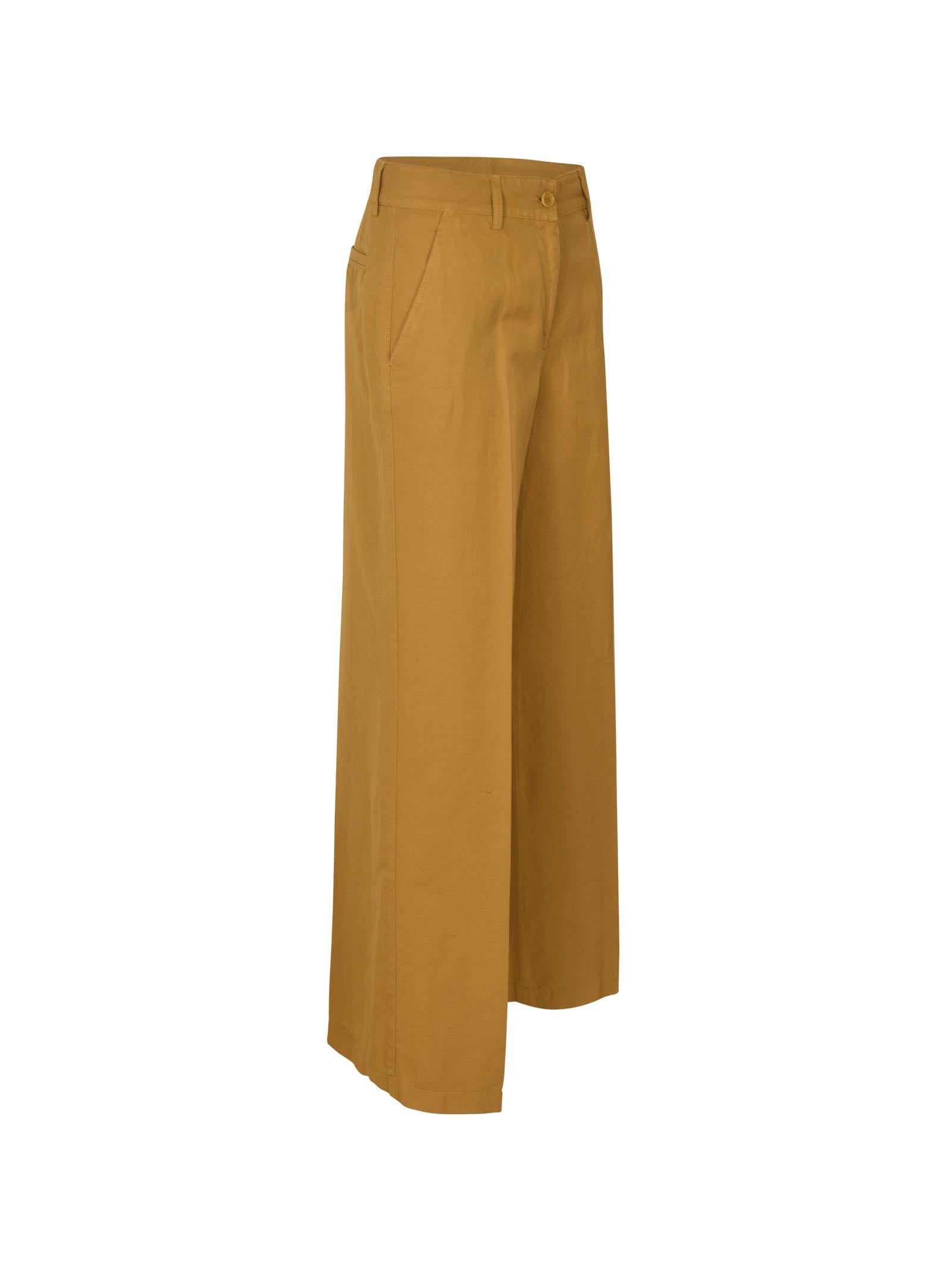pantaloni gamba larga 