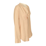 blusa over senza collo 