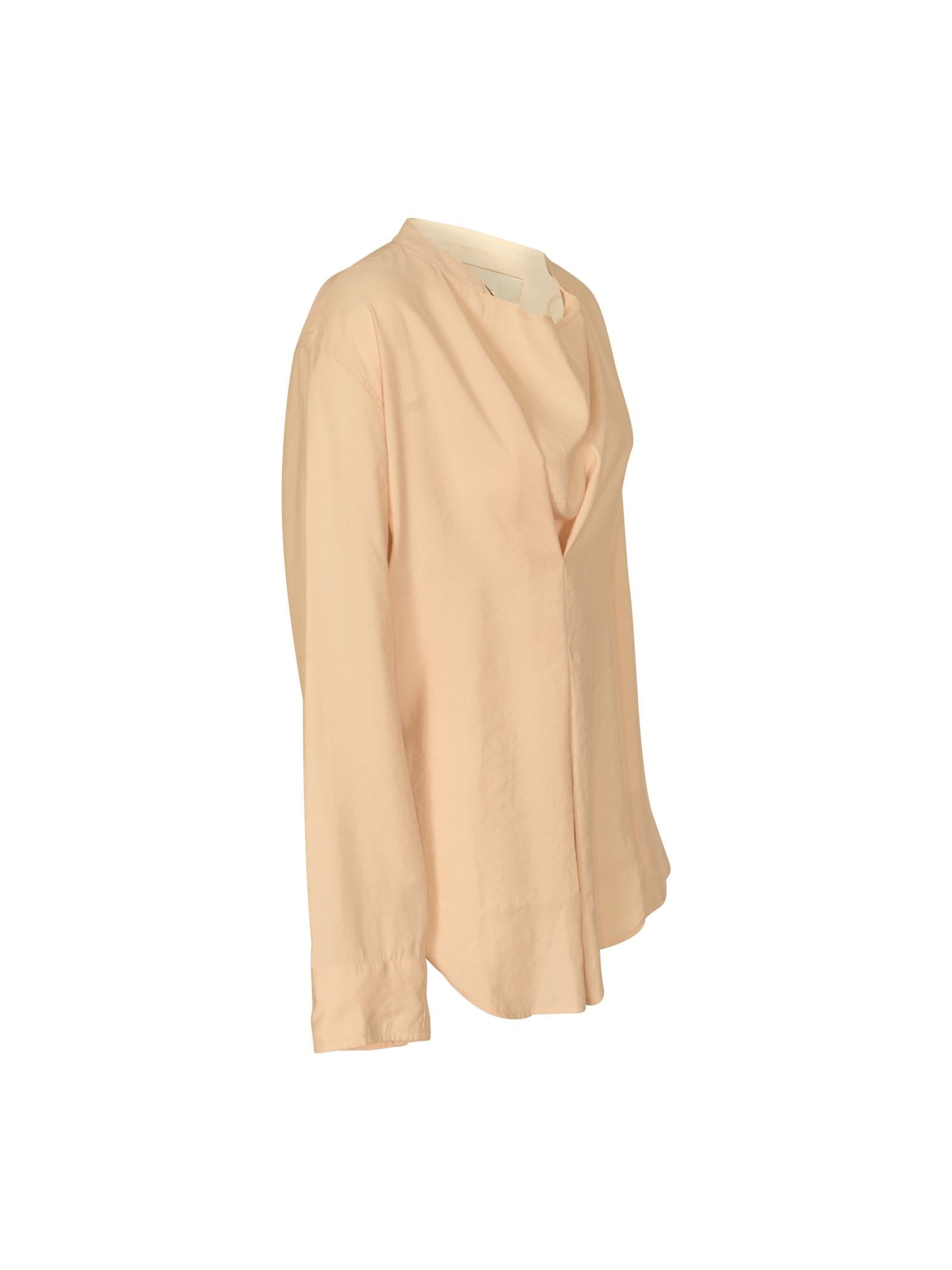 blusa over senza collo 