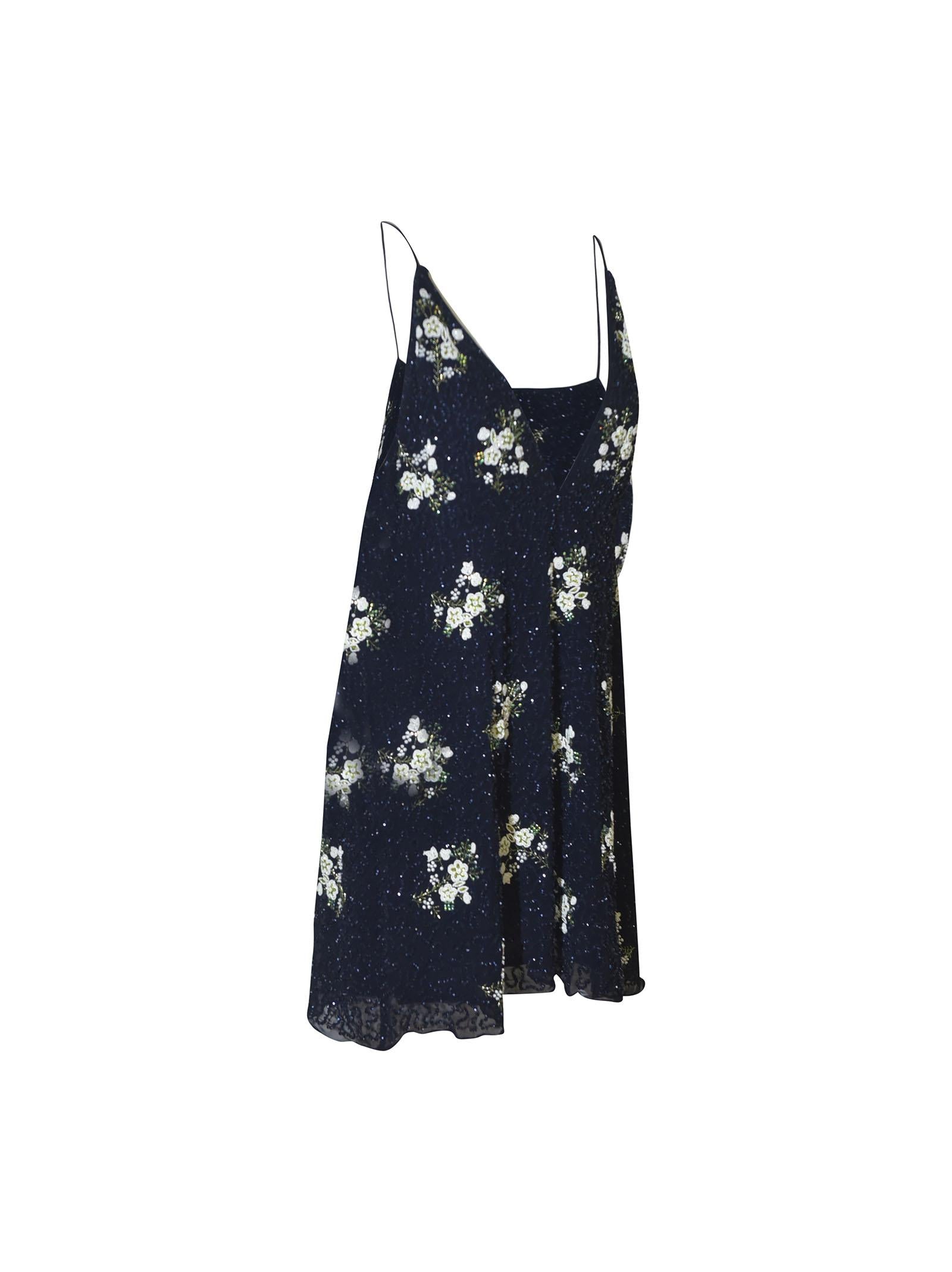 mini abito  spalline con paillettes 