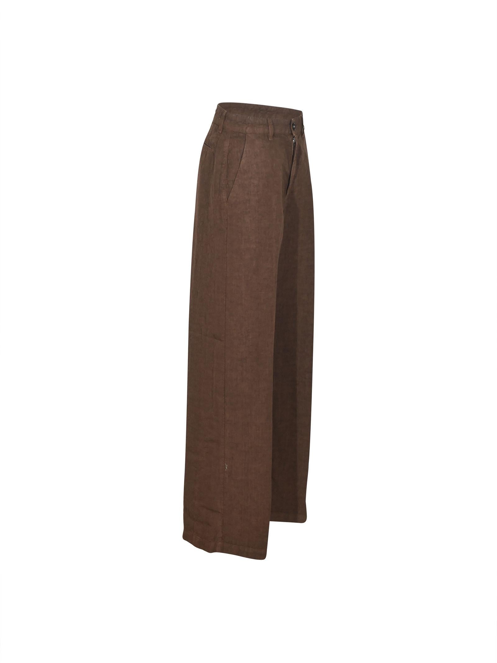 pantqaloni gamba larga 