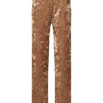 pantaloni vita alta velluto strech 