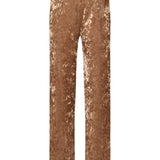 pantaloni vita alta velluto strech 