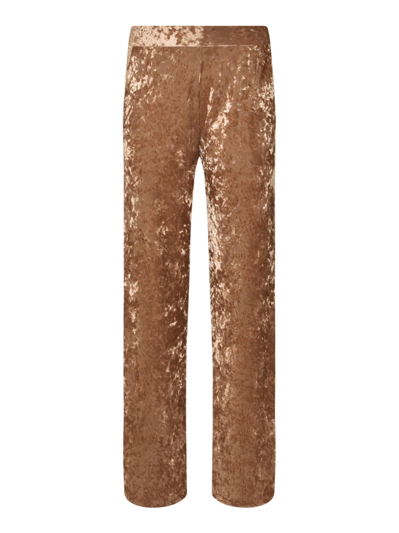 pantaloni vita alta velluto strech 