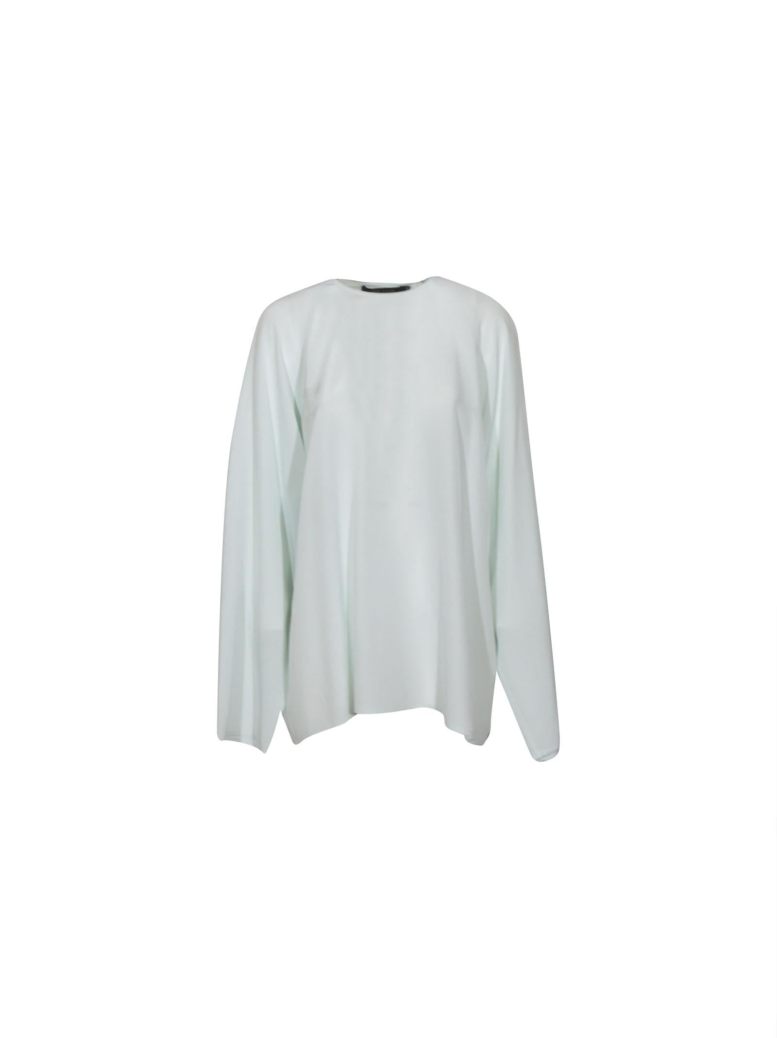 camicia girocollo over manica raglan 