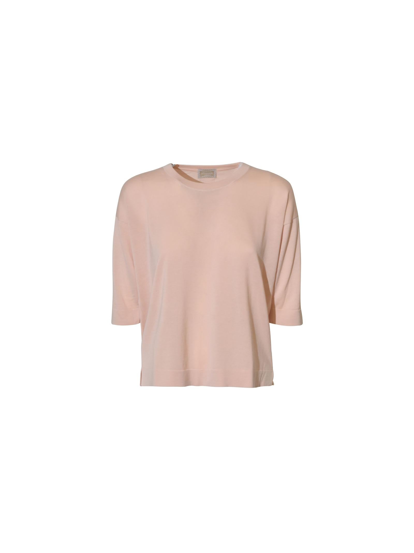 maglia girocollo m 3/4 over spacchi laterali 