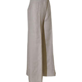 pantaloni oriana gamba larga piega cucita 