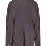 camicia dritta scollo v 