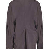 camicia dritta scollo v 