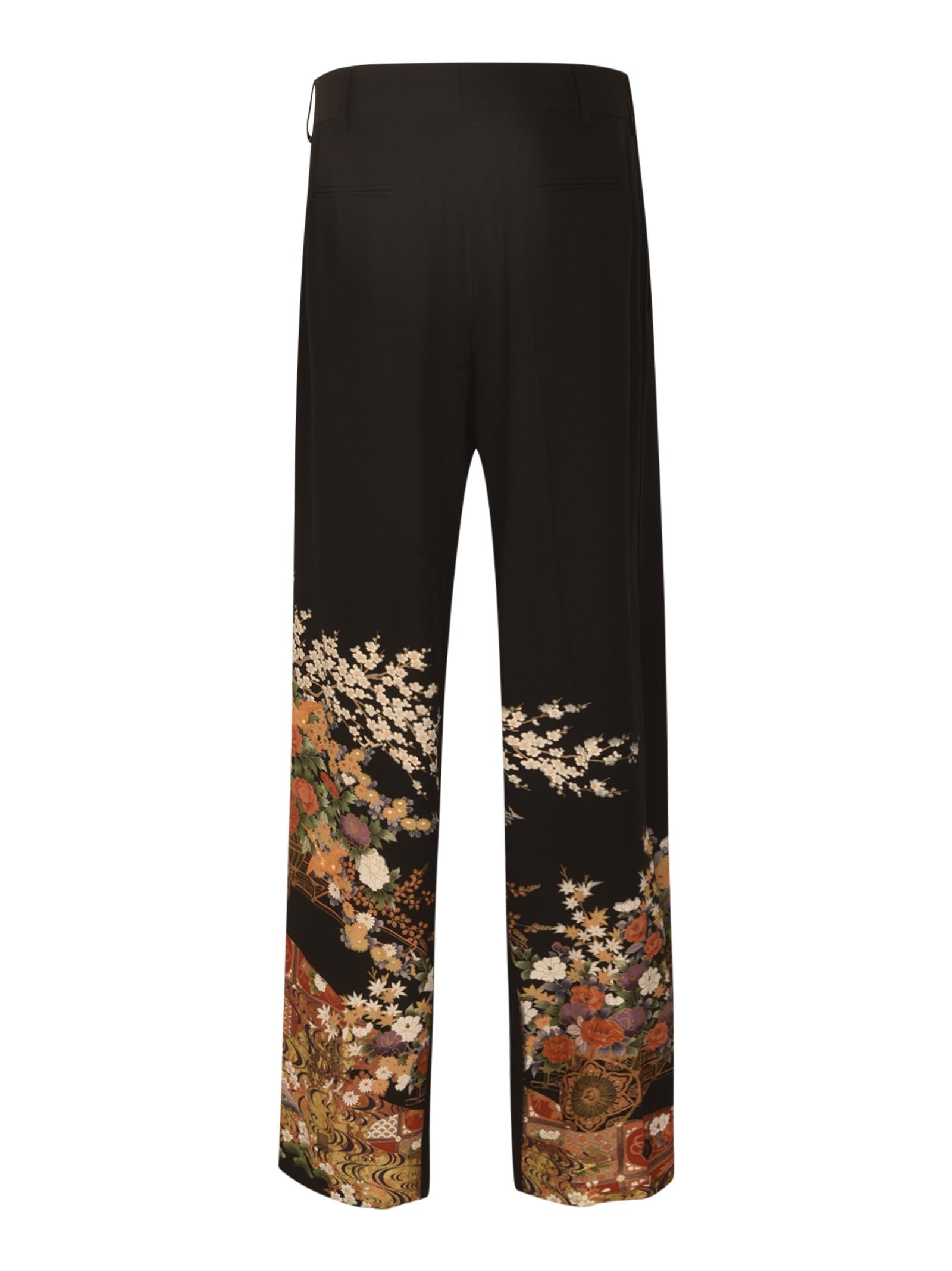 pantaloni tessuto kimono 