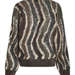 cardigan paillettes animalier 