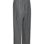 pantaloni gamba larga elastico vita 