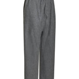 pantaloni gamba larga elastico vita 