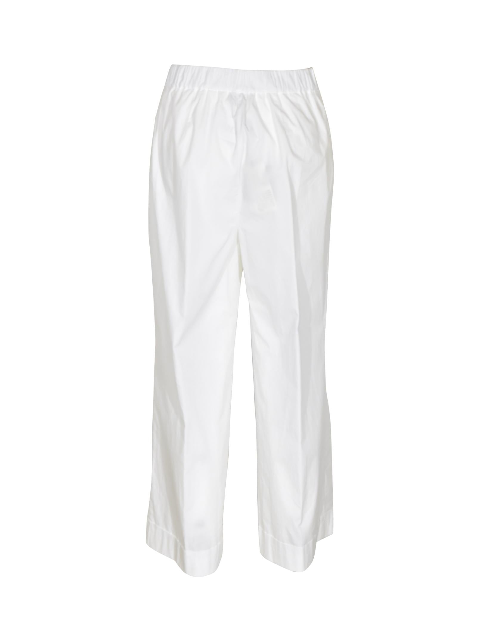 pantaloni kirk gamba larga caviglia con risvolto 