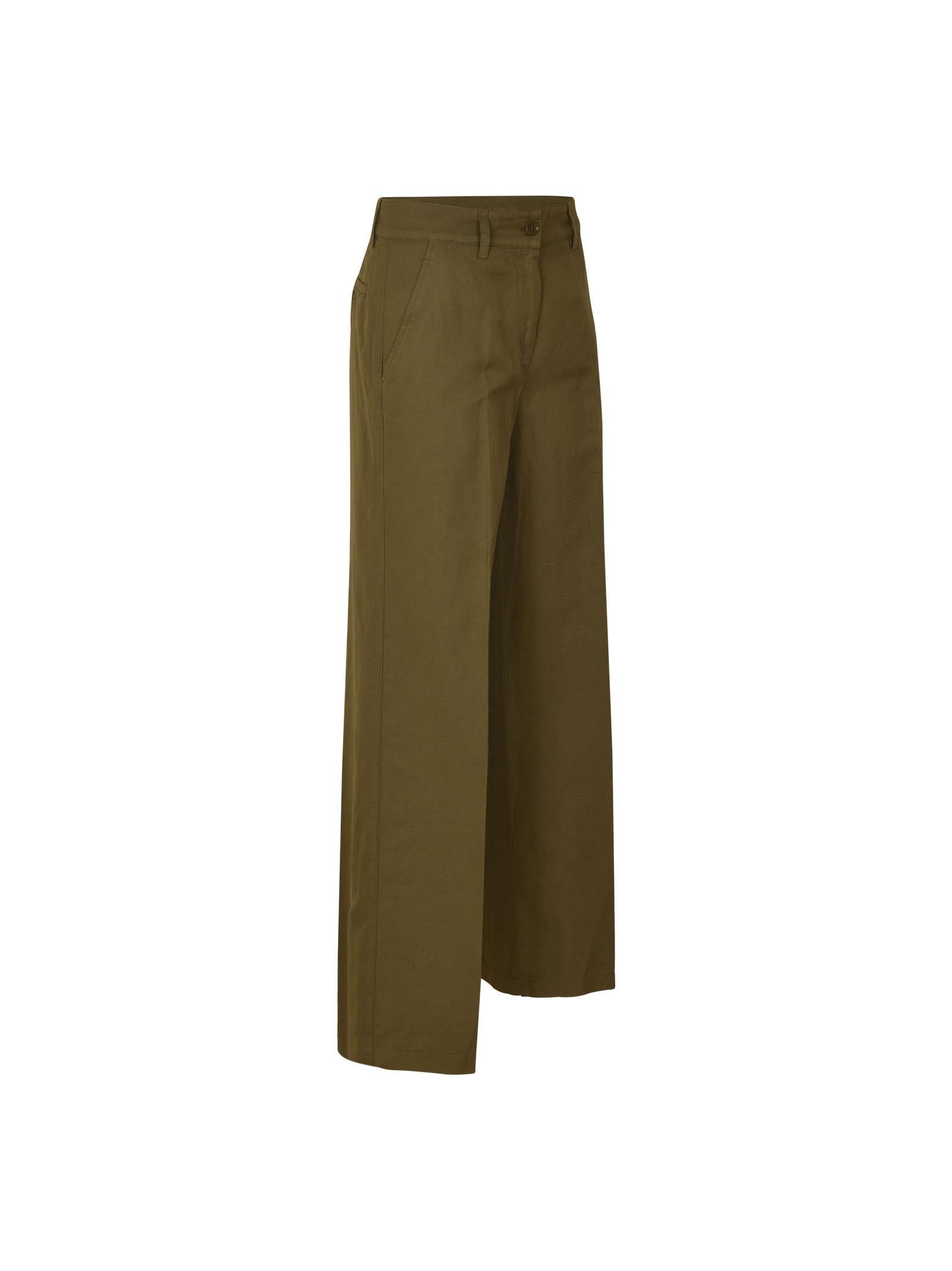 pantaloni gamba larga 