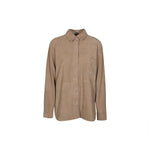 giacca collo camicia bottoni ricoperti 