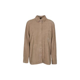 giacca collo camicia bottoni ricoperti 