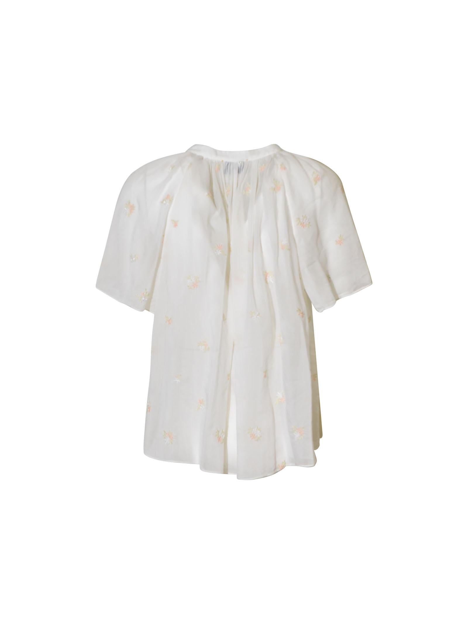 camicia bohemienne voile ricamo 