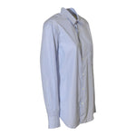 camicia a righe con tasca 
