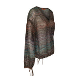blusa m/l scollo v 