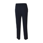 pantaloni capri con elastico gamba dritta 