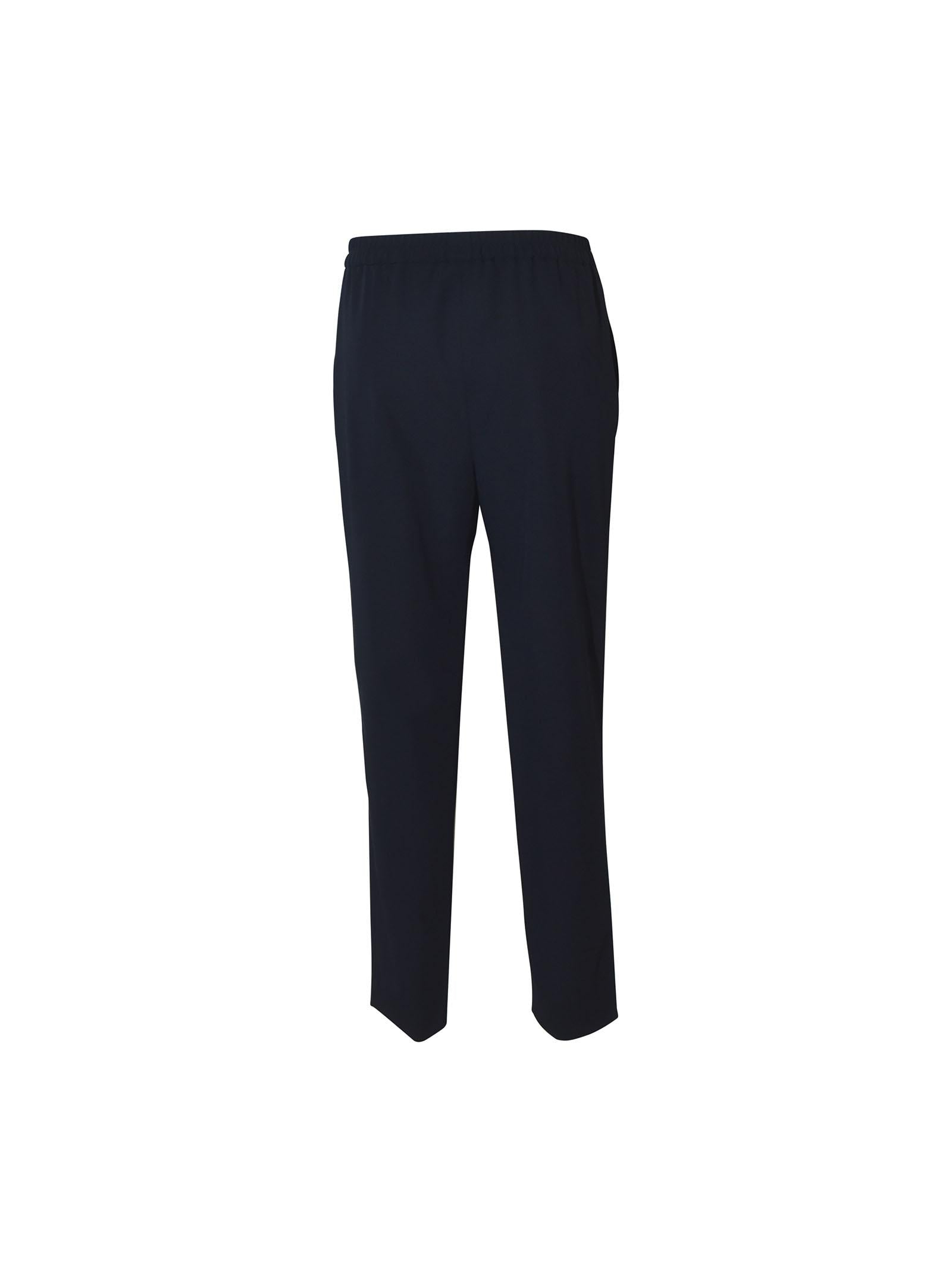 pantaloni capri con elastico gamba dritta 