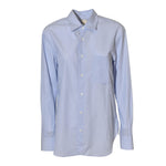 camicia a righe con tasca 