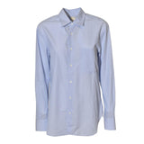 camicia a righe con tasca 