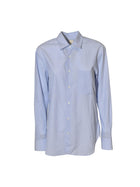 camicia a righe con tasca