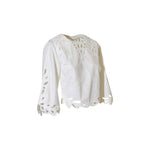 camicia m/l con pizzo 