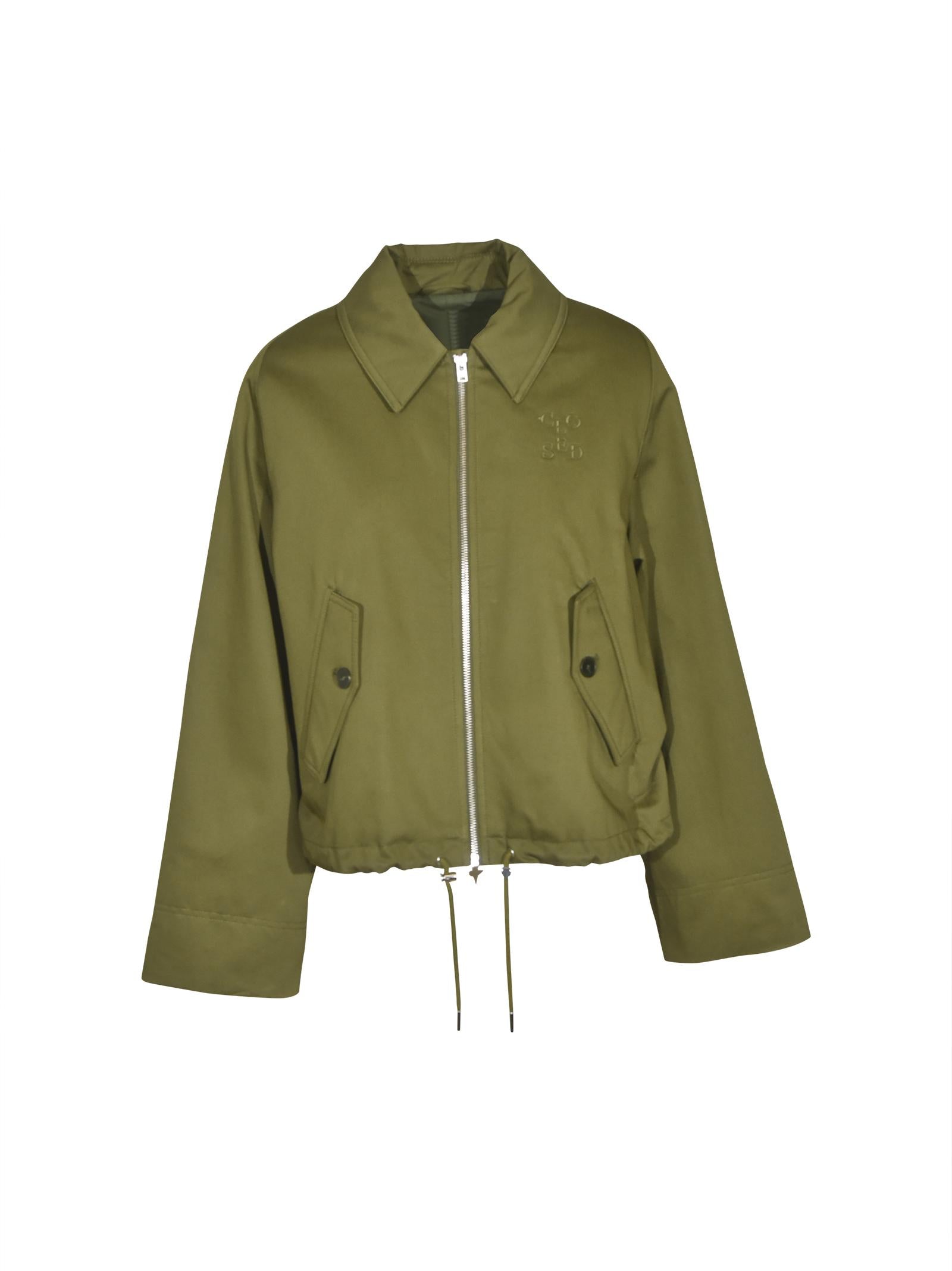 giubbino zip con colletto 