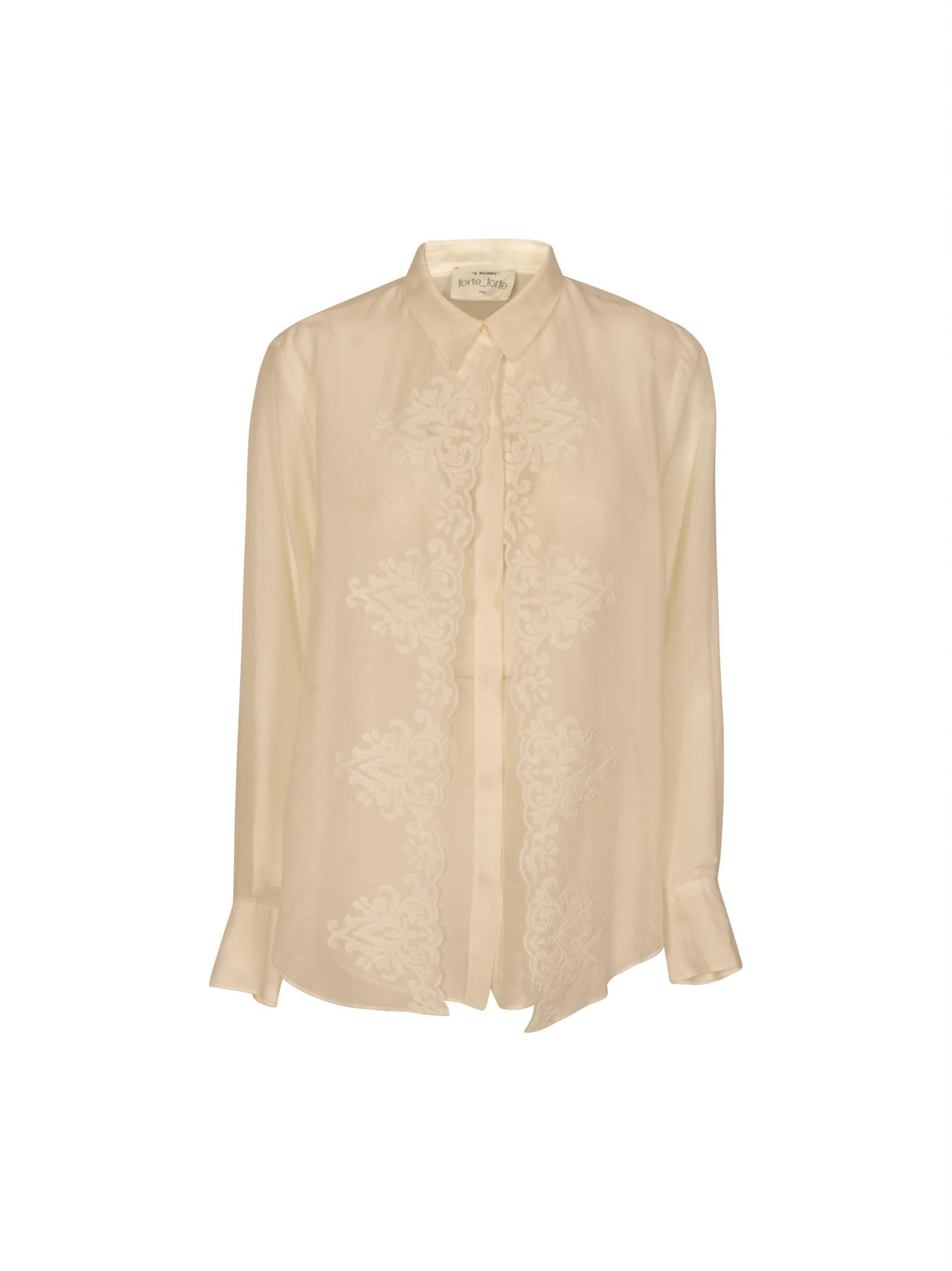 camicia maschile voile ricamato 