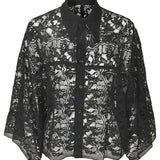 camicia pizzo manica kimono 