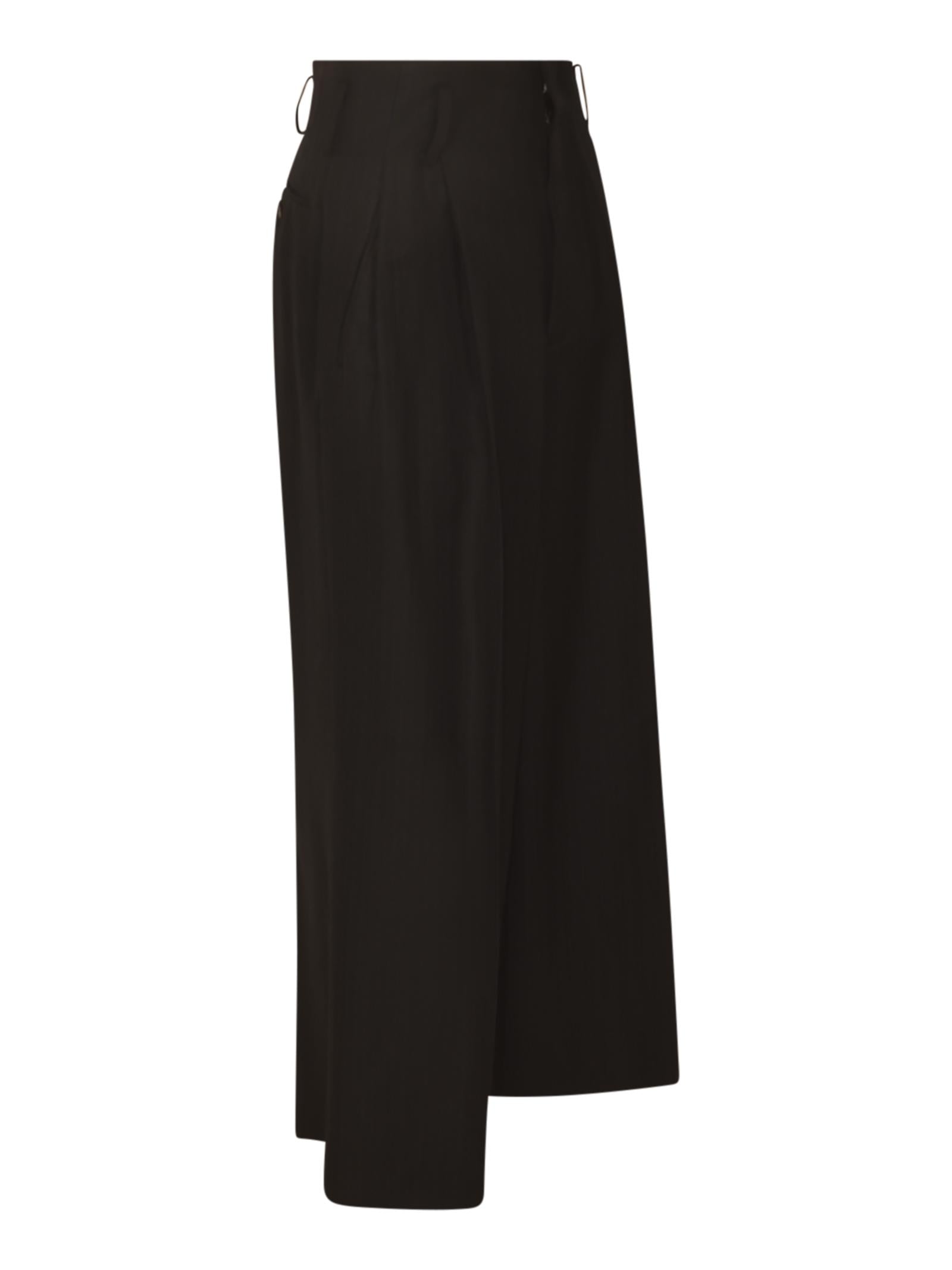 pantaloni con pences gessato 