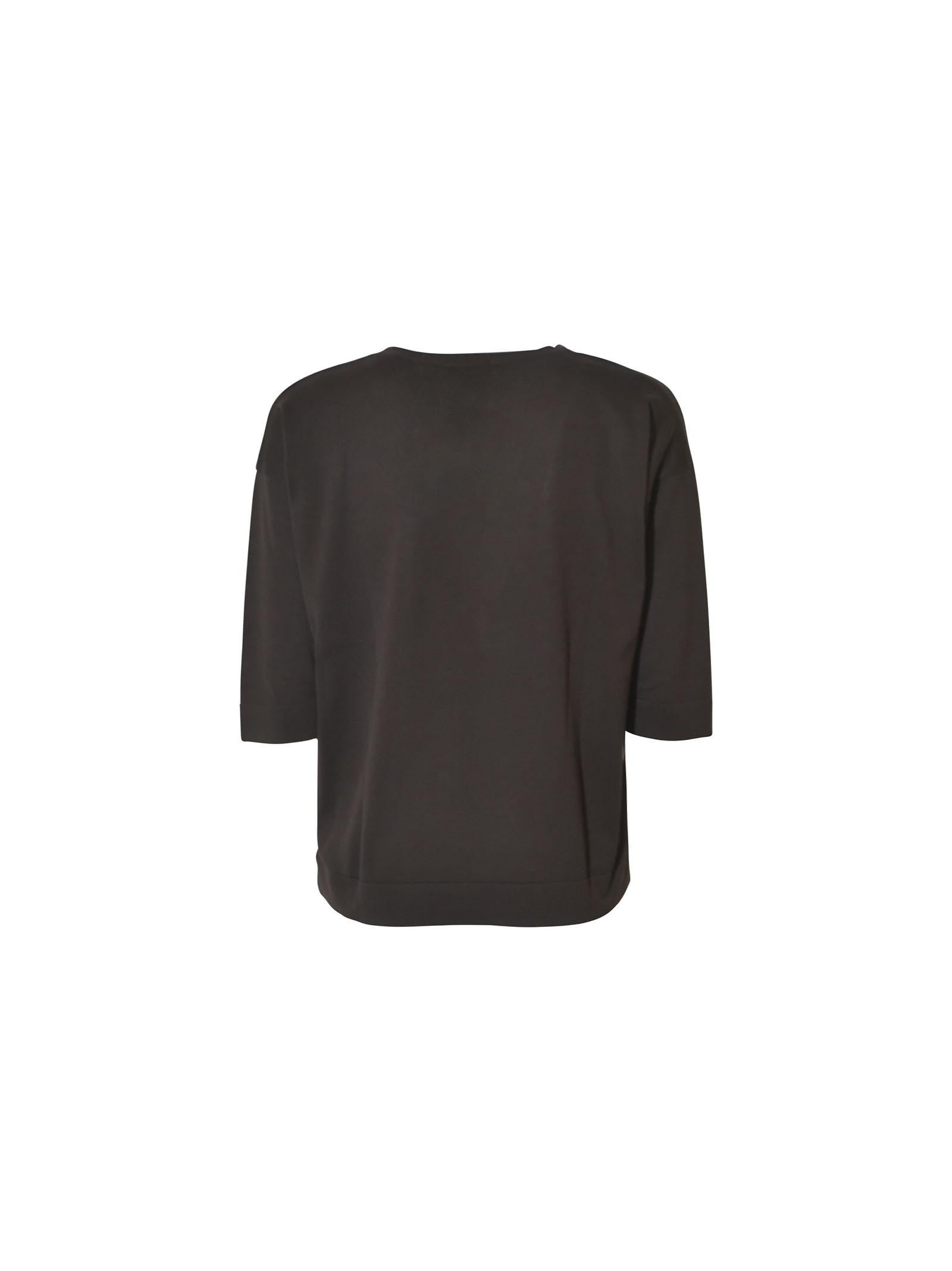 maglia girocollo m 3/4 over spacchi laterali 