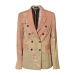 giacca kimono tradizionale con foulard vintage -fondo chiaro 