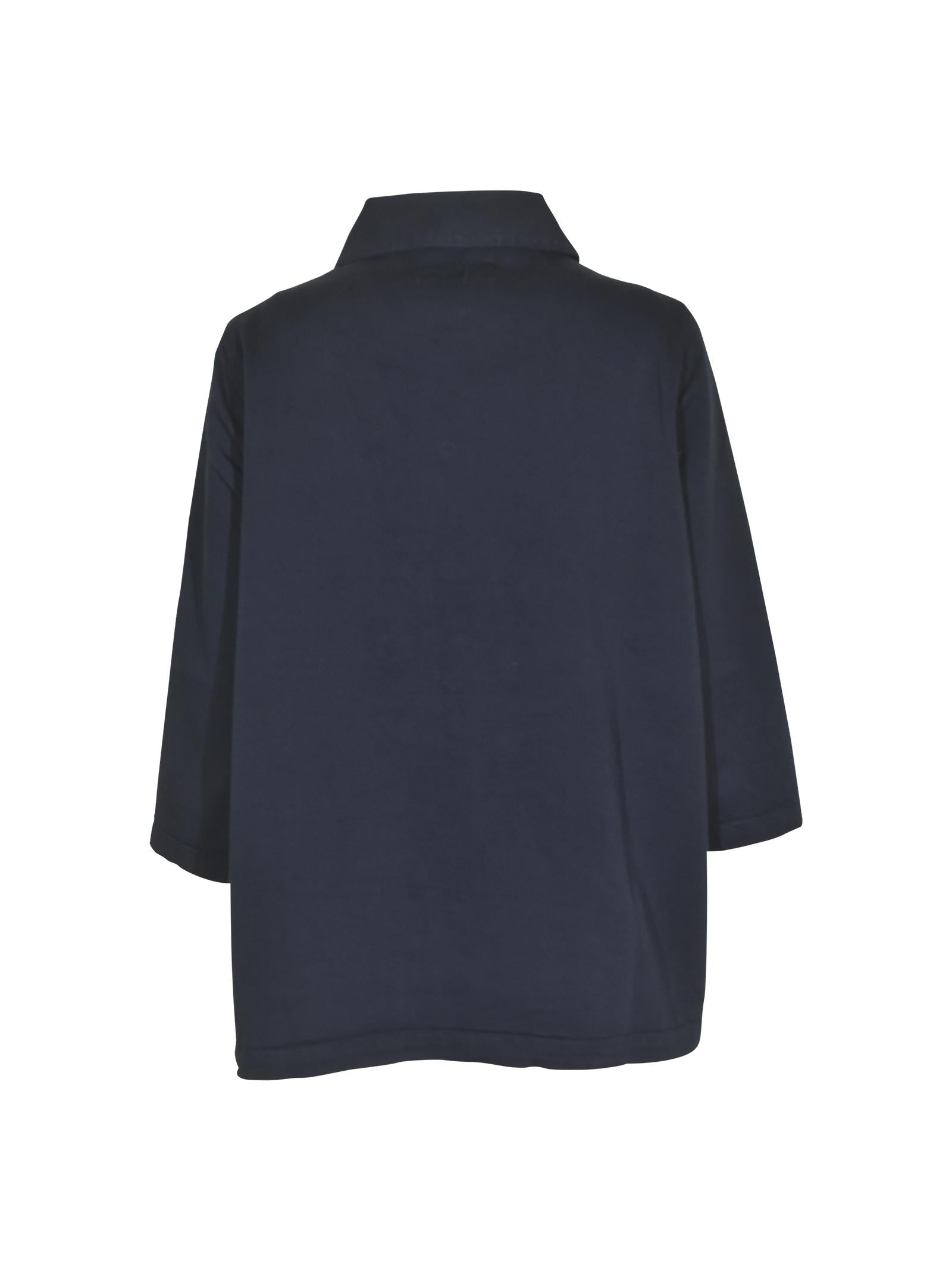 giacca olivia massau manica 3/4 collo rotondo 