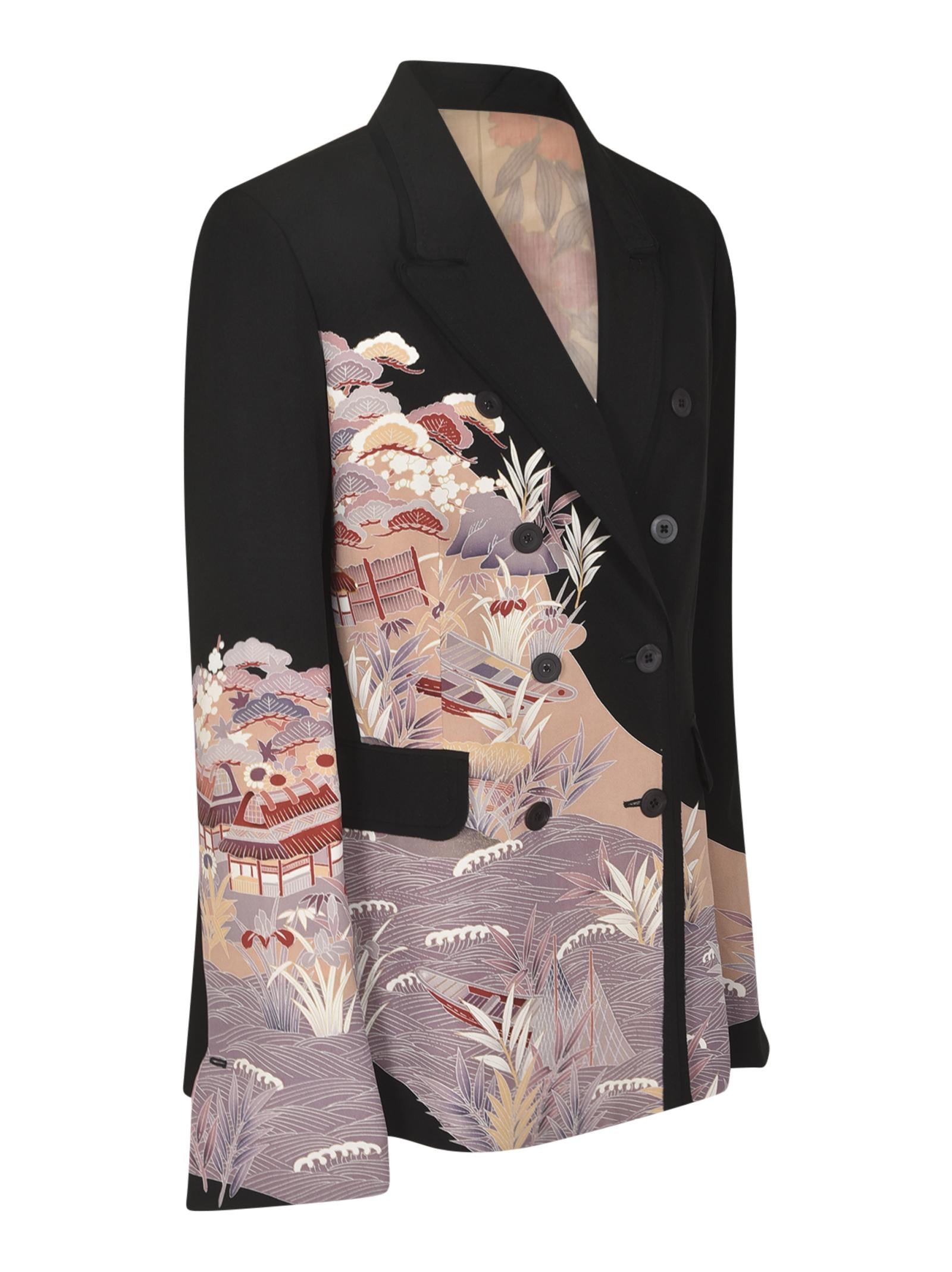 giacca doppiopetto kimono 