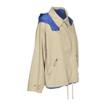 giubbotto reversibile impermeabile zip e cappuccio 