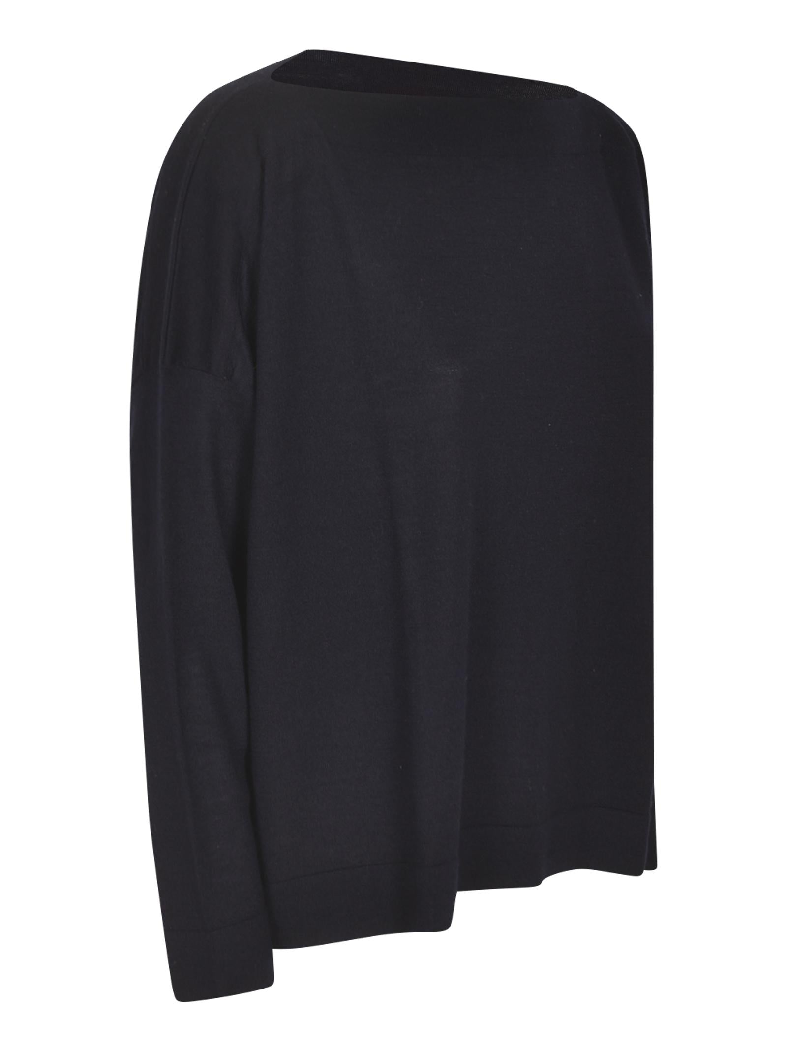 maglia over scatoletta scollo barchetta 