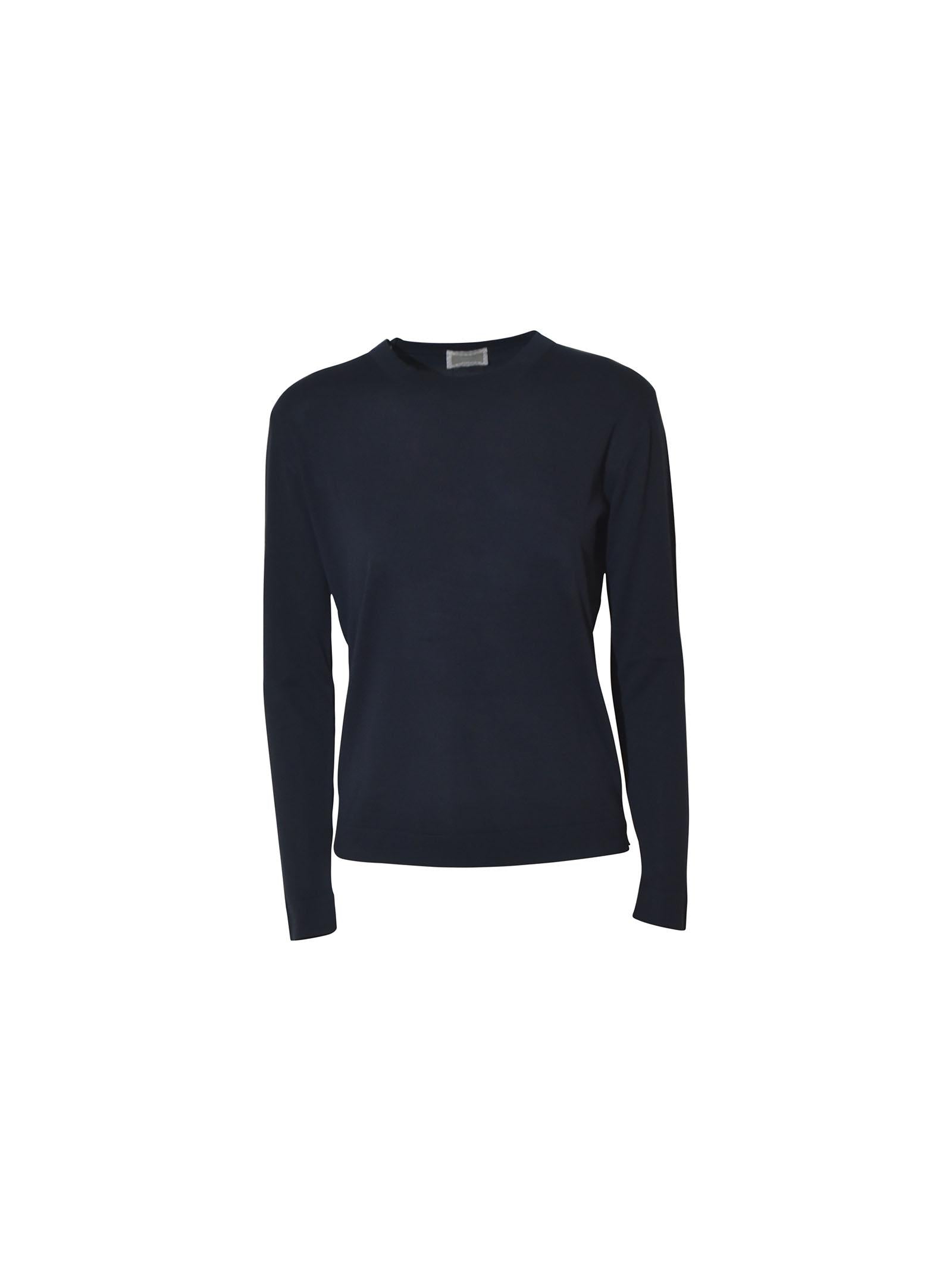 maglia girocollo m/l bordi tubolari 