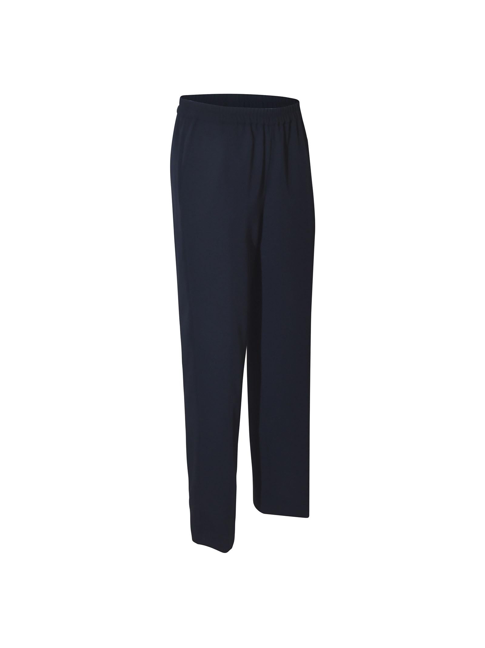 pantaloni capri con elastico gamba dritta 