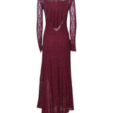 abito m/l con sottoveste pizzo stretch 