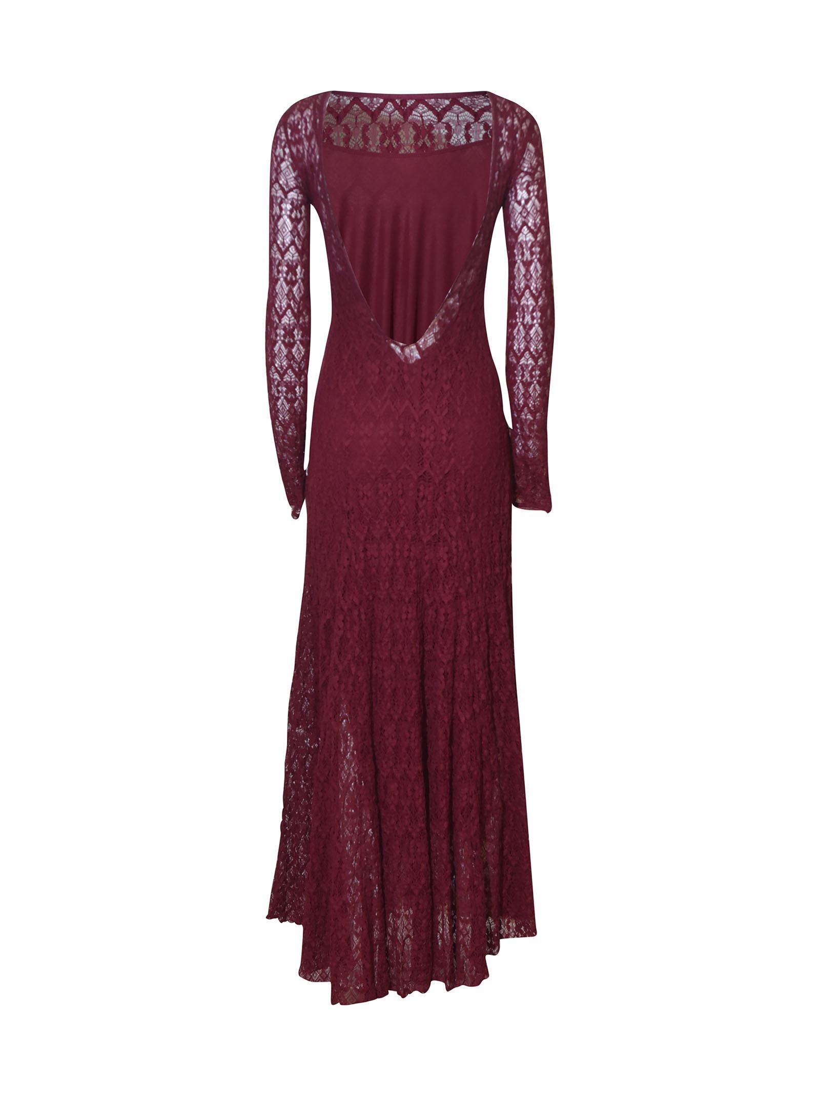 abito m/l con sottoveste pizzo stretch 