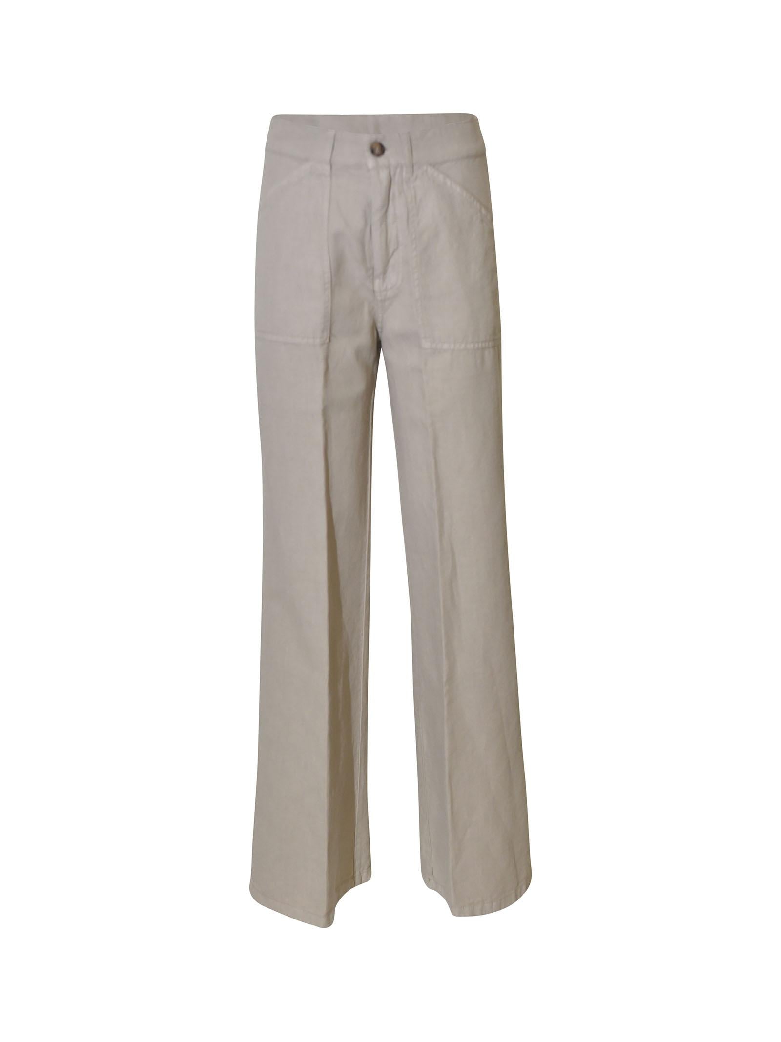 pantaloni kori gamba dritta tasca applicata 
