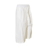 pantaloni gamba larga elastico vita 