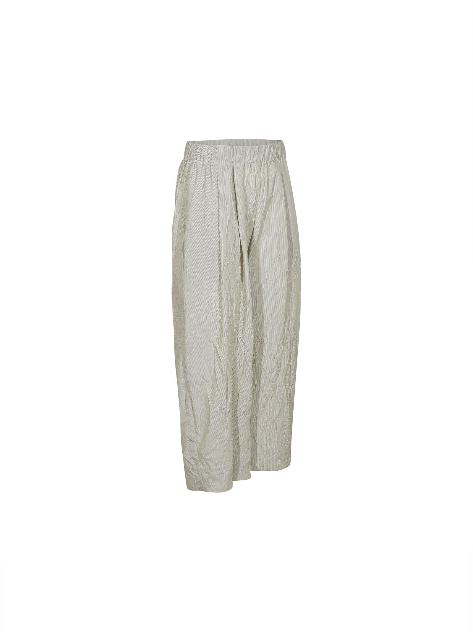 pantaloni  gamba larga con elastico 