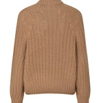 maglia collo alto a coste 